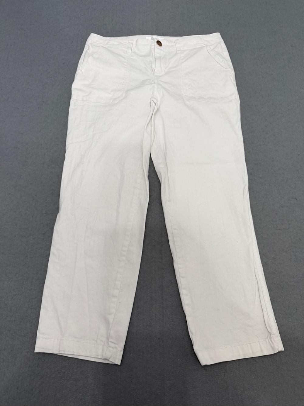 1822 Denim Women's White Straight-Leg Jeans Size 10